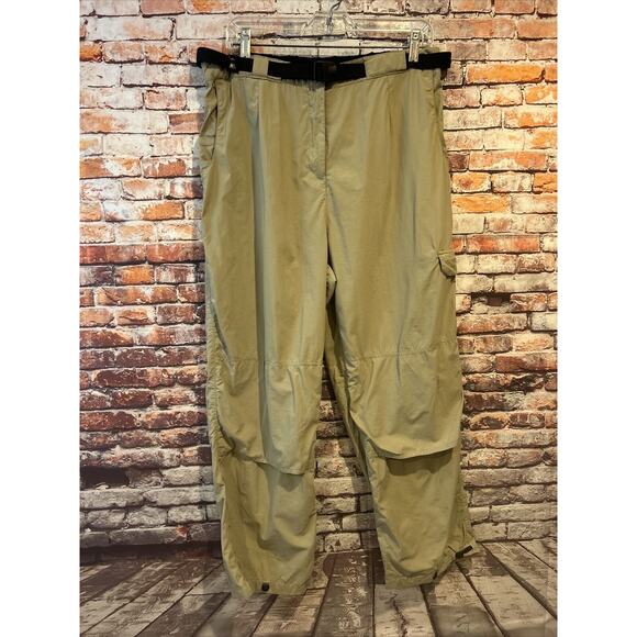 Beige ExOfficio Nylon Belted Hiking Pants Women’s Size Large - Picture 1 of 7